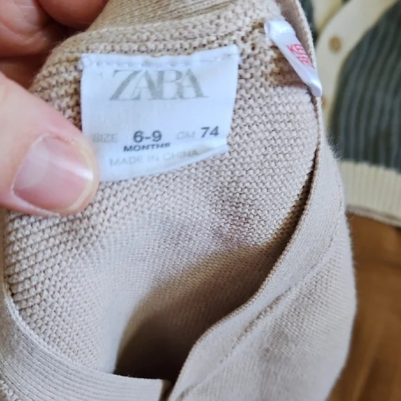 Zara Beige and Blue Kids Cardigan Duo - Picture 3 of 5